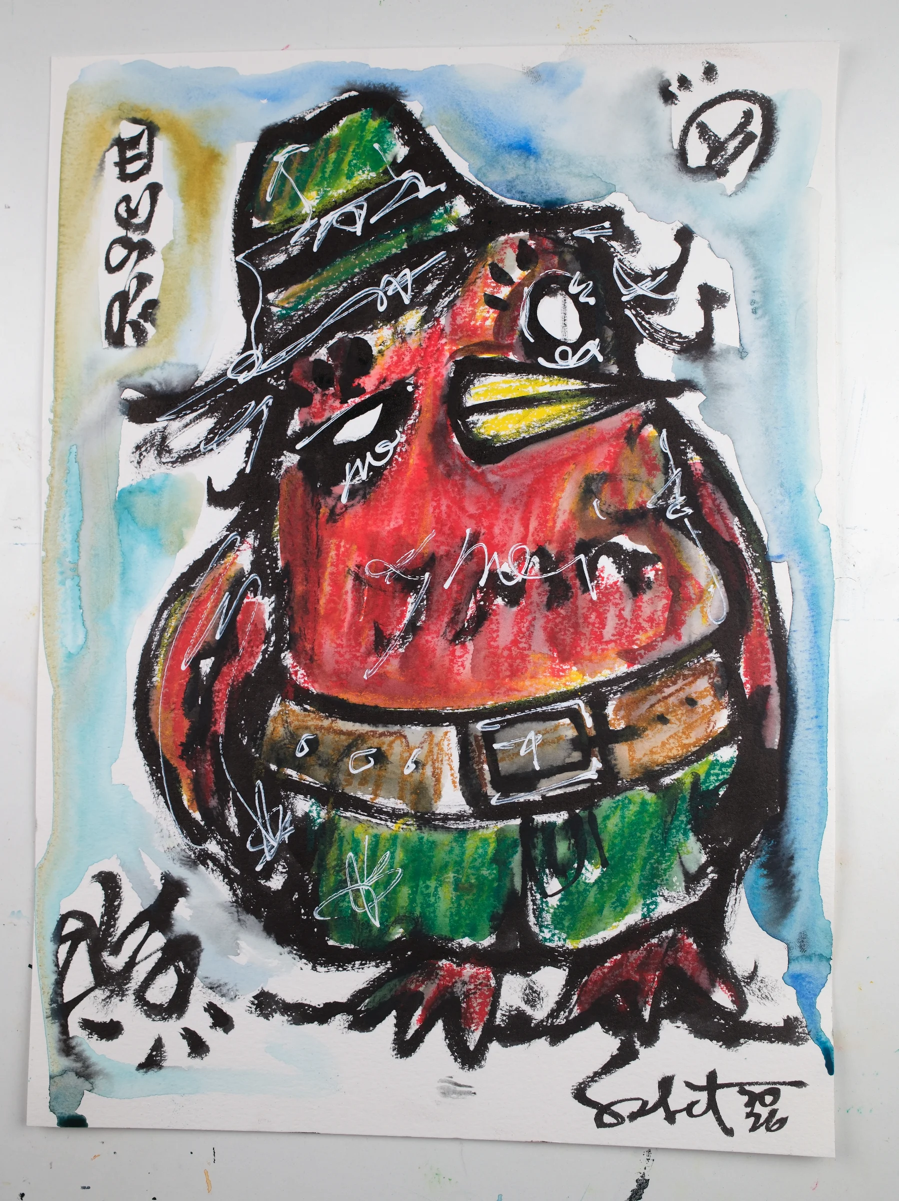 Dodo Red 2026 Sabet 11" x 15" Original