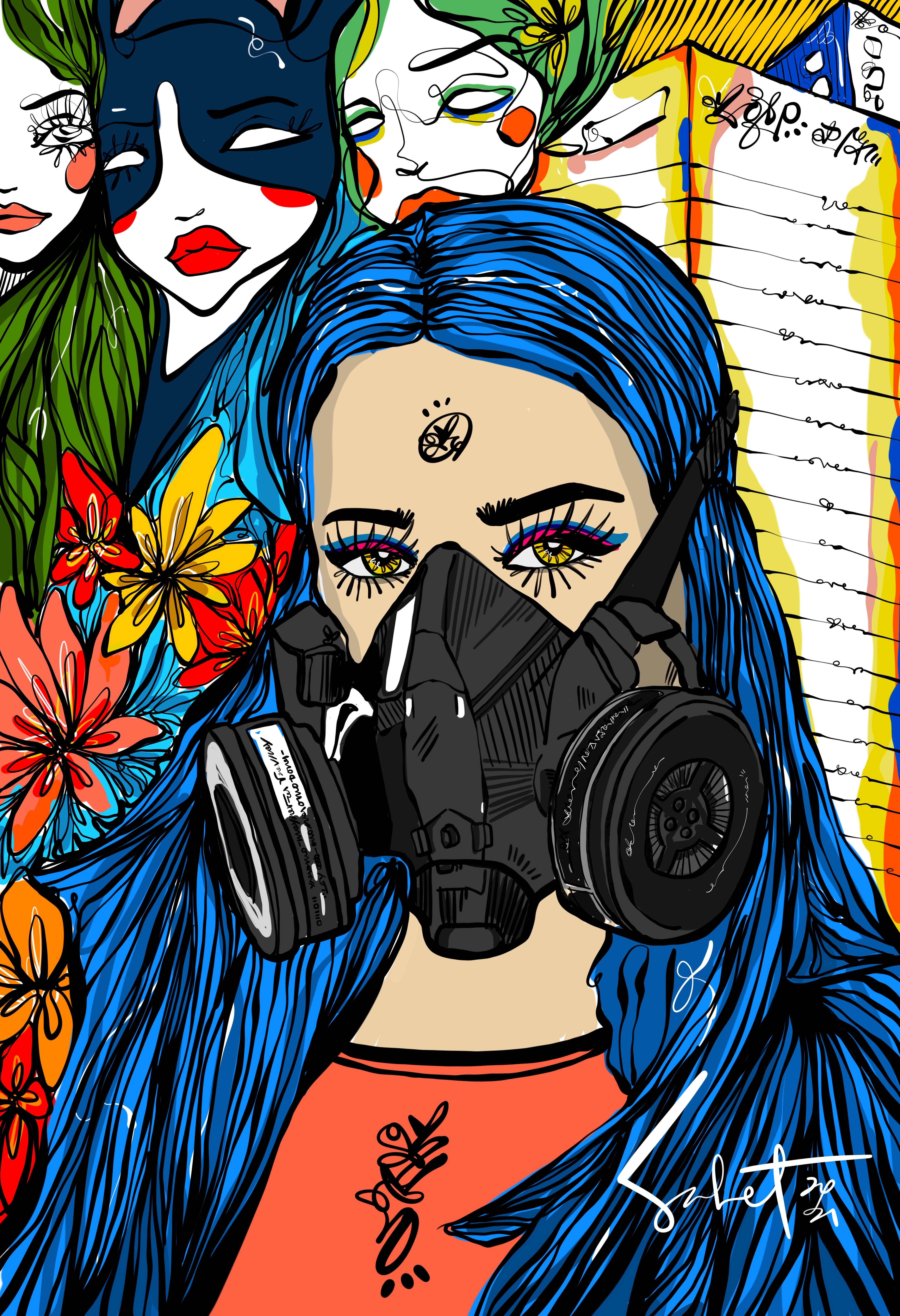 Beautiful Toxin III 2026 Sabet 13" x 19" Signed Print