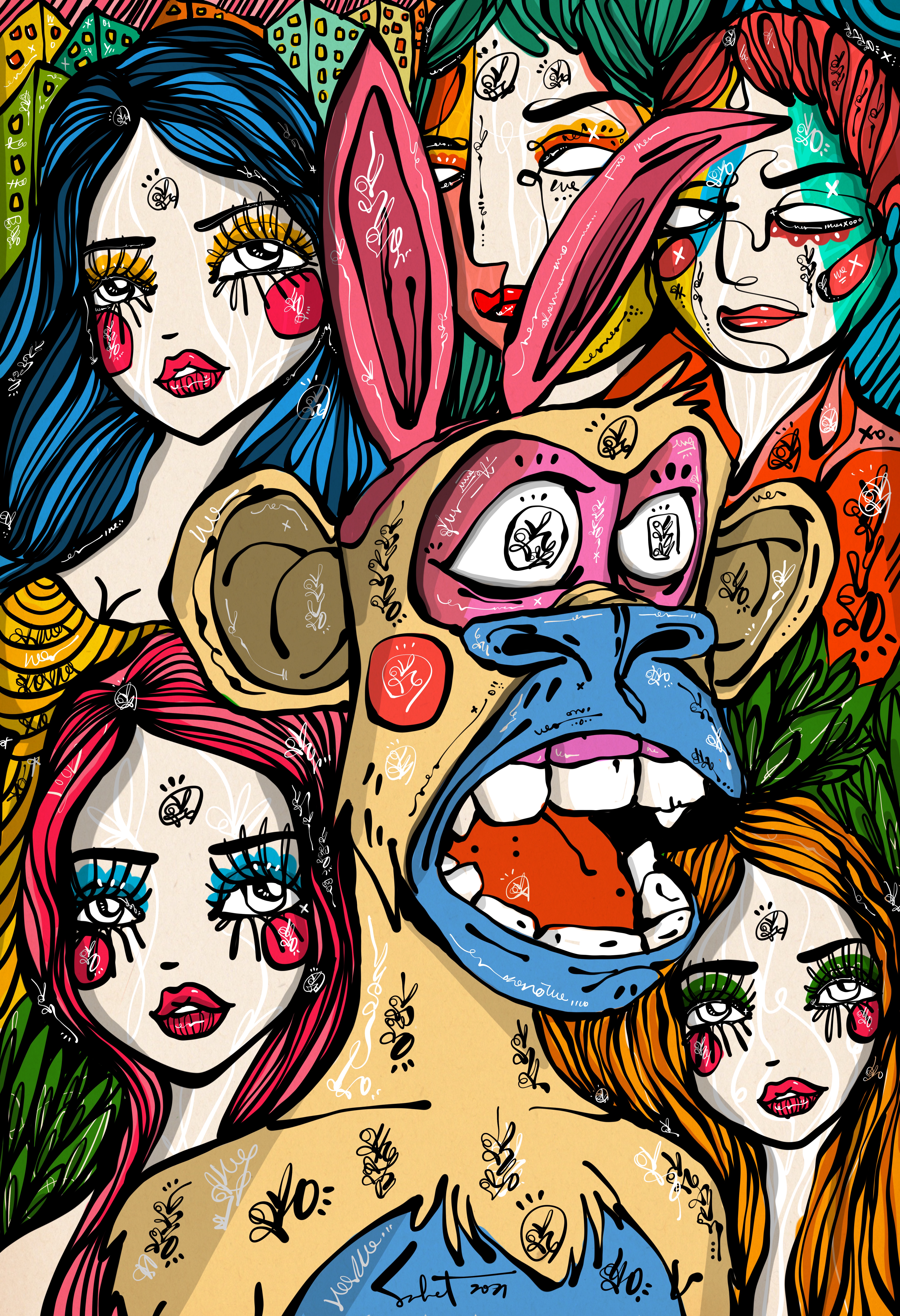 Bored Ape Dreams 2026 Sabet 13" x 19" Signed Print