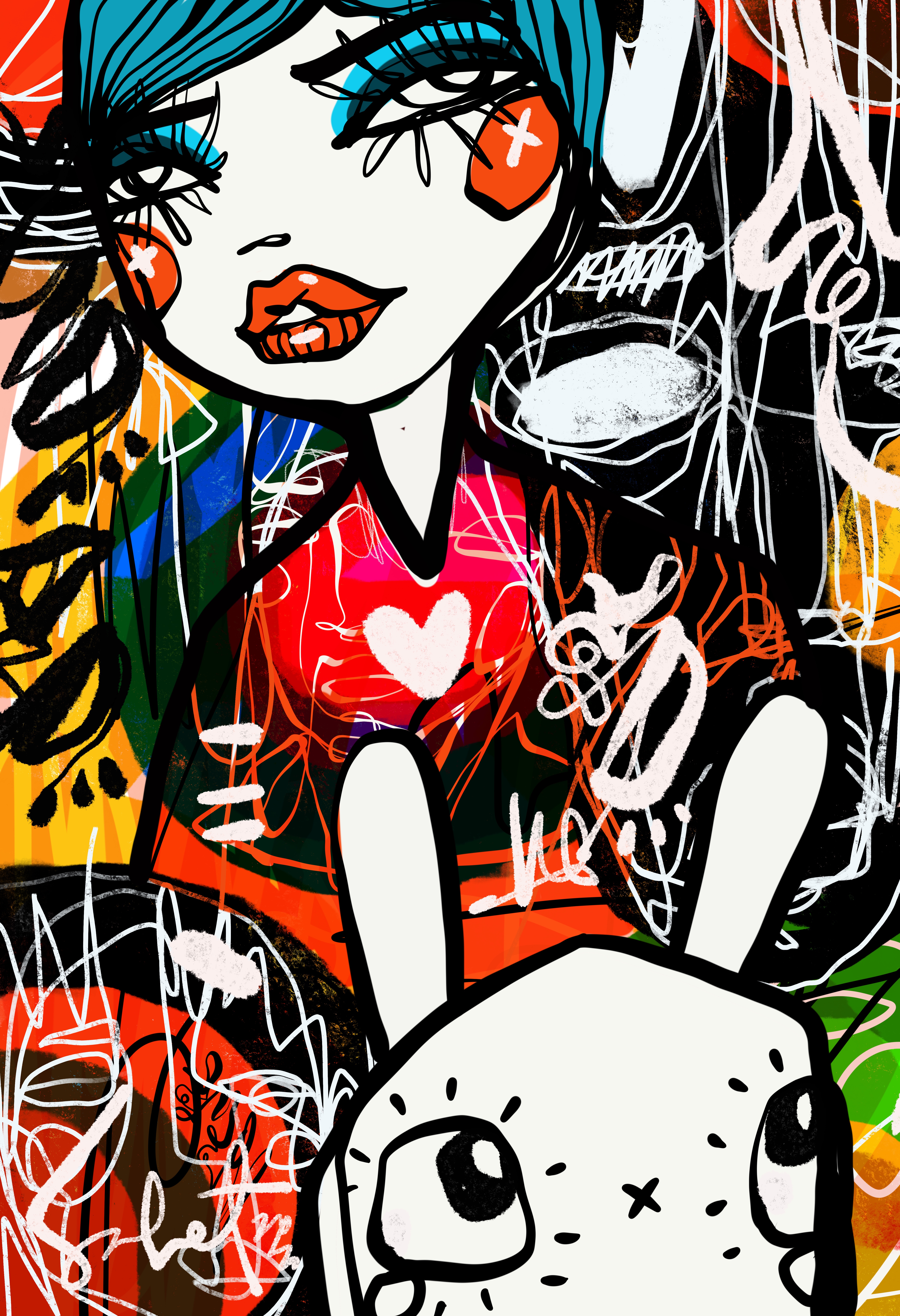 Bunny Hype 2026 Sabet 13" x 19" Signed Print
