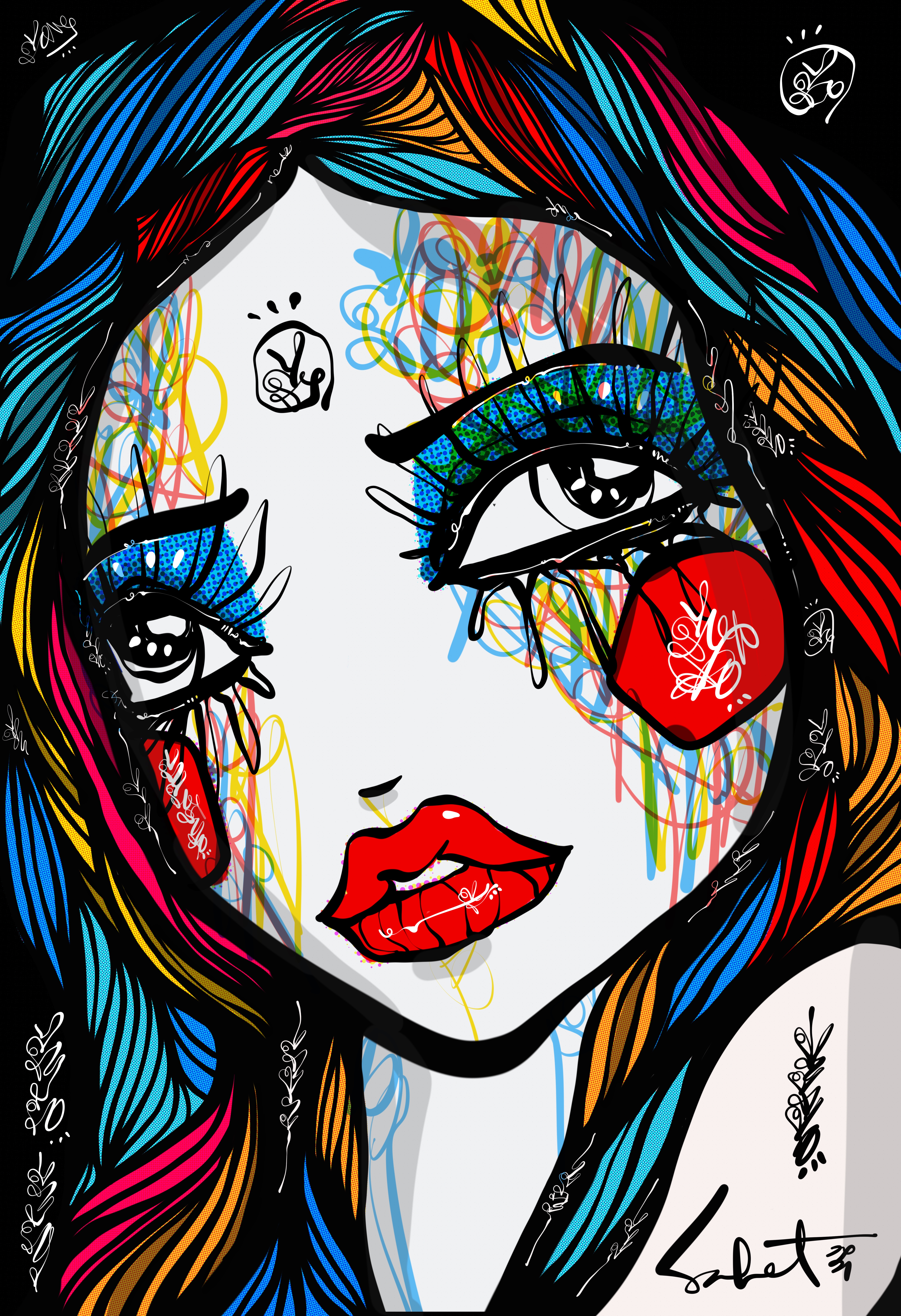 Delousions 2026 Sabet 13" x 19" Signed Print