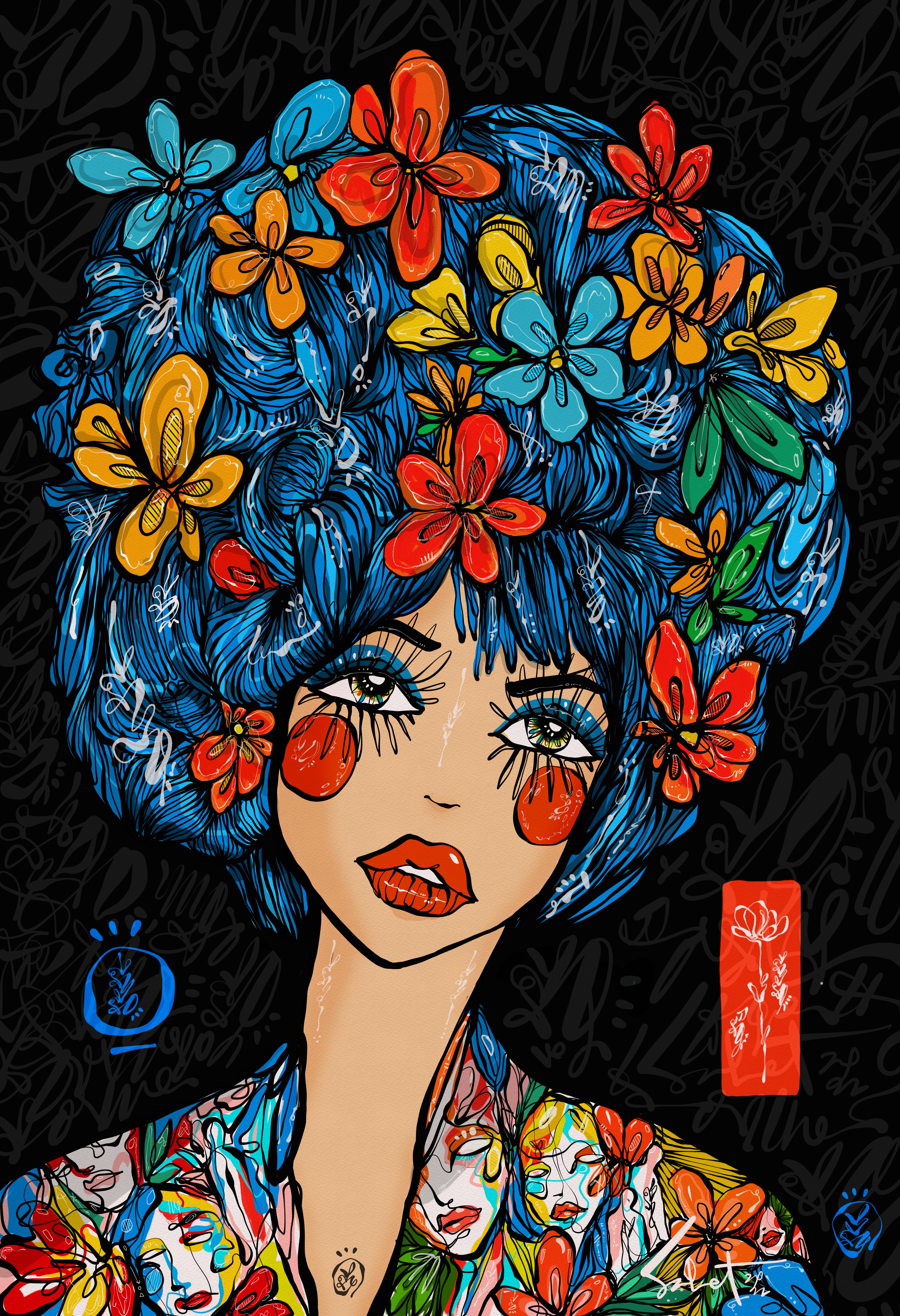 Flora Frequency 2026 Sabet 13" x 19" Signed Print