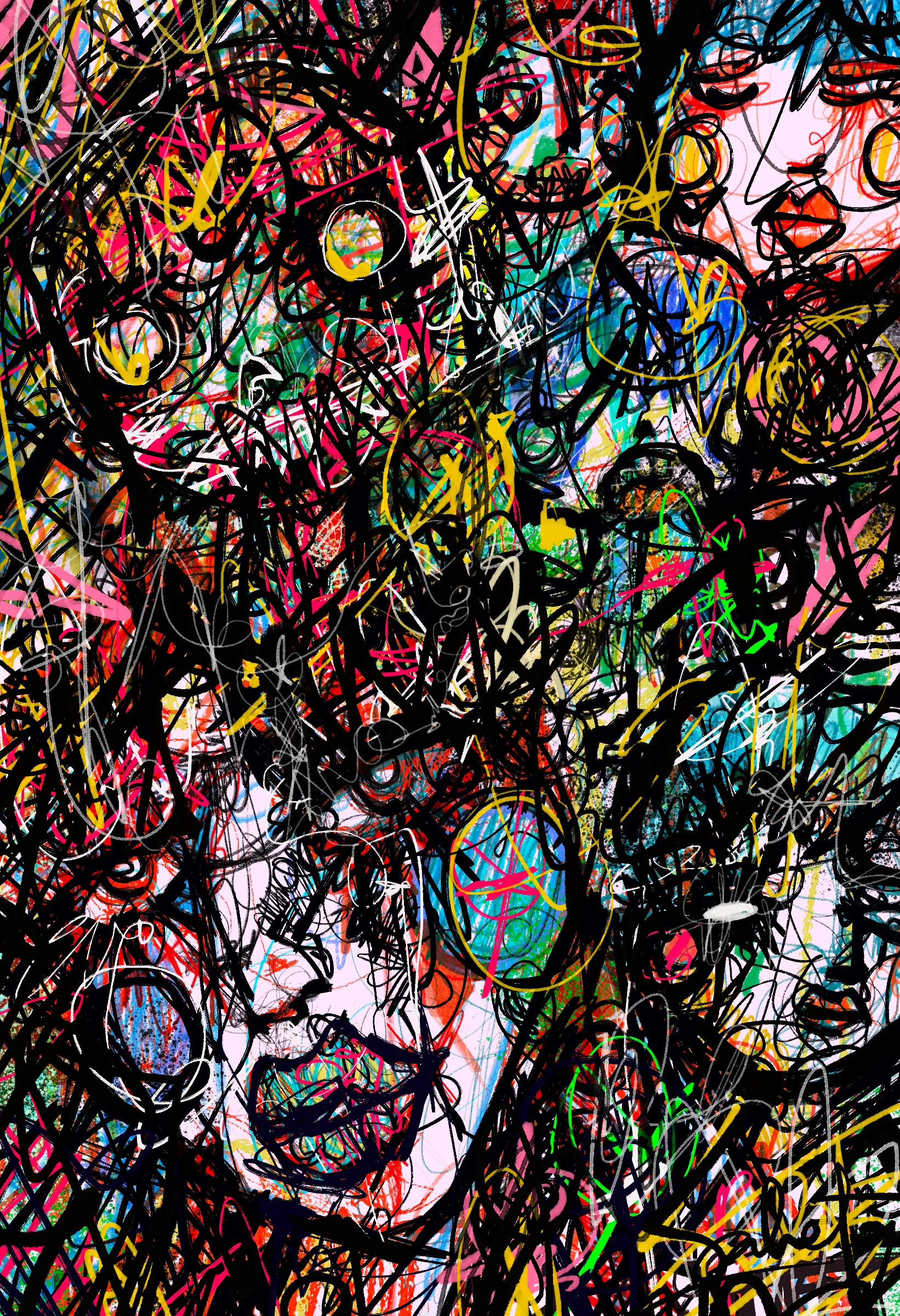 Unbound 2021 Sabet 13" x 19" Mixed Media Original