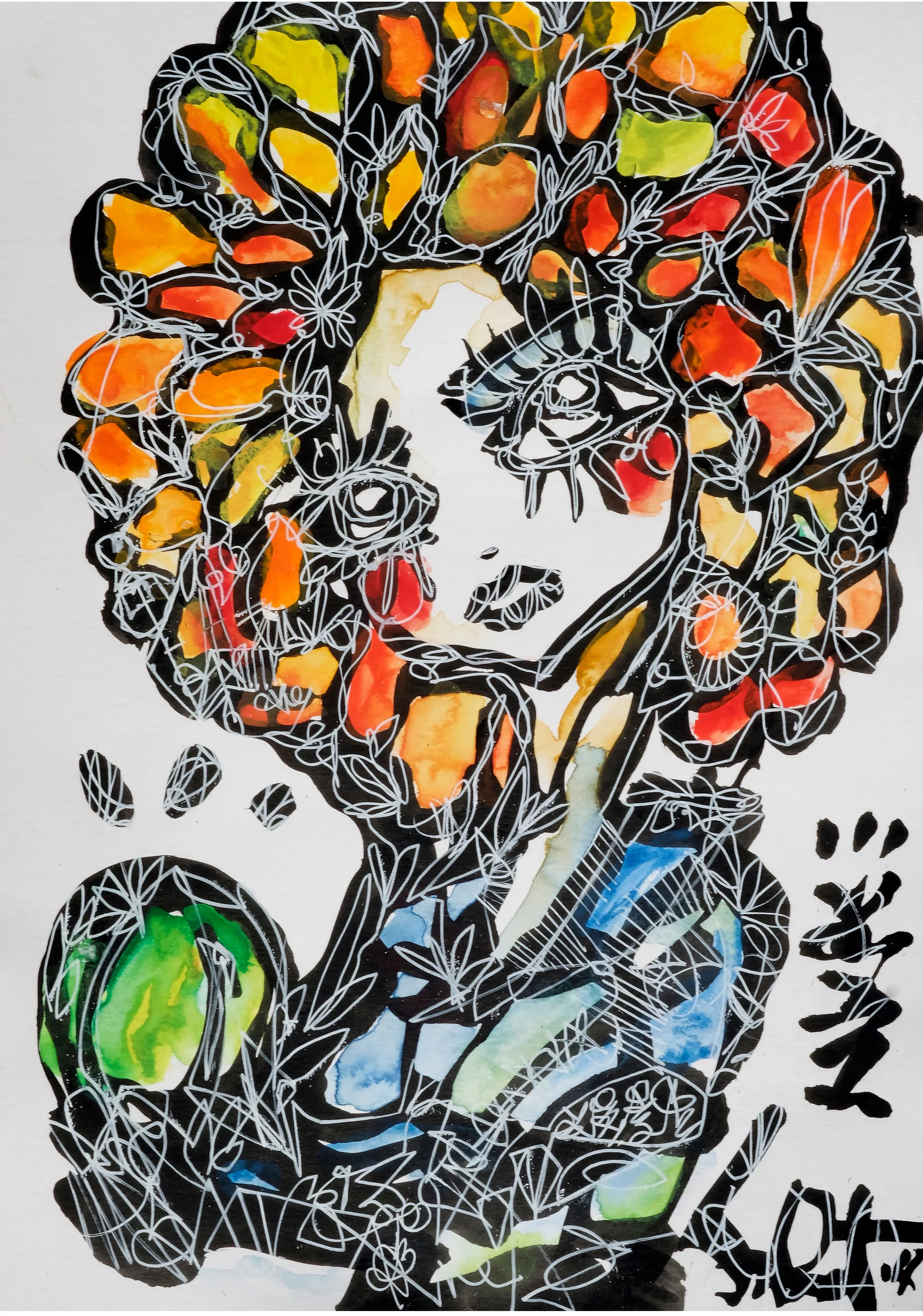 See 2026 Sabet 13" x 19" Mixed Media Original