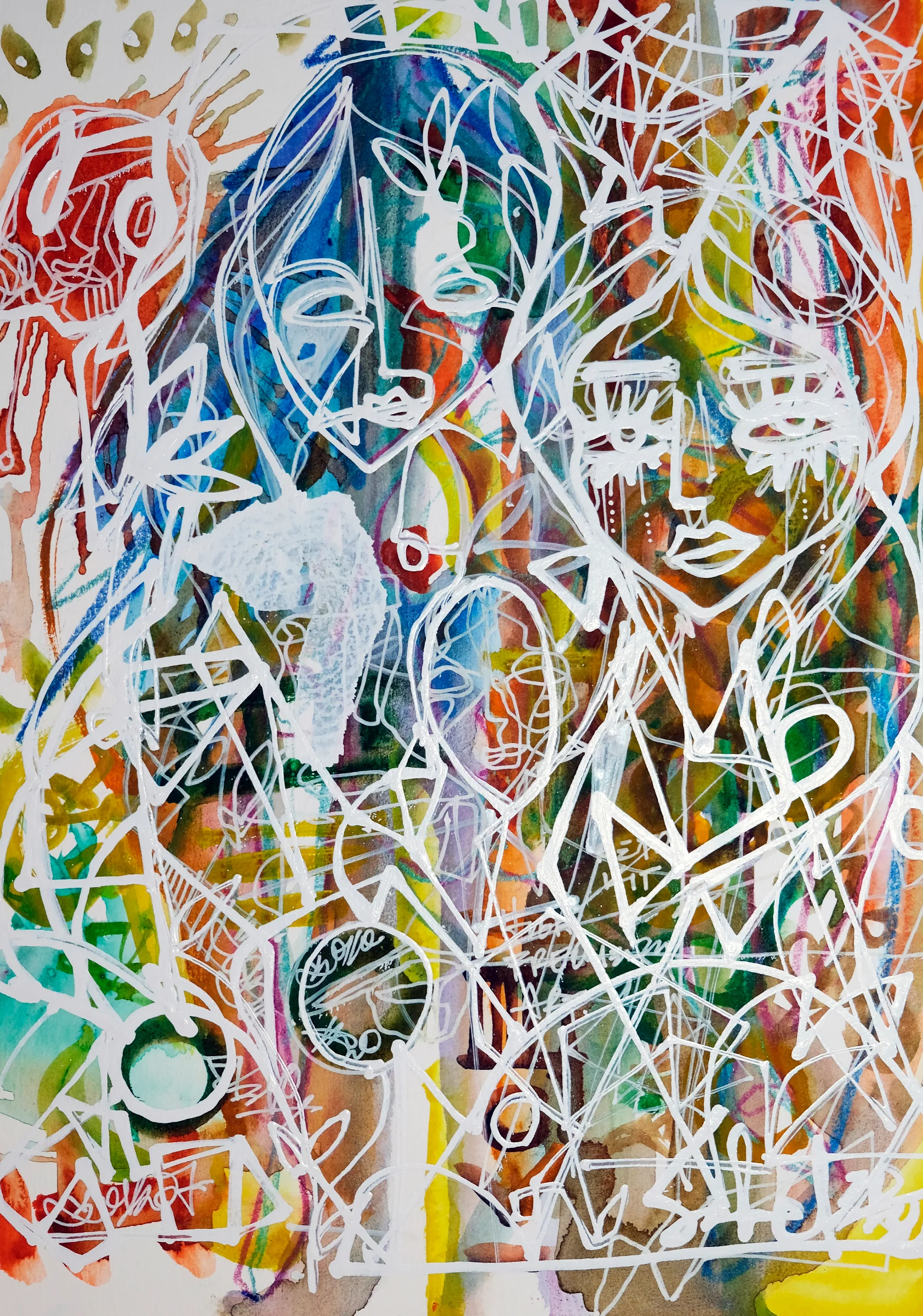 Mischif 2026 Sabet 13" x 19" Mixed Media Original