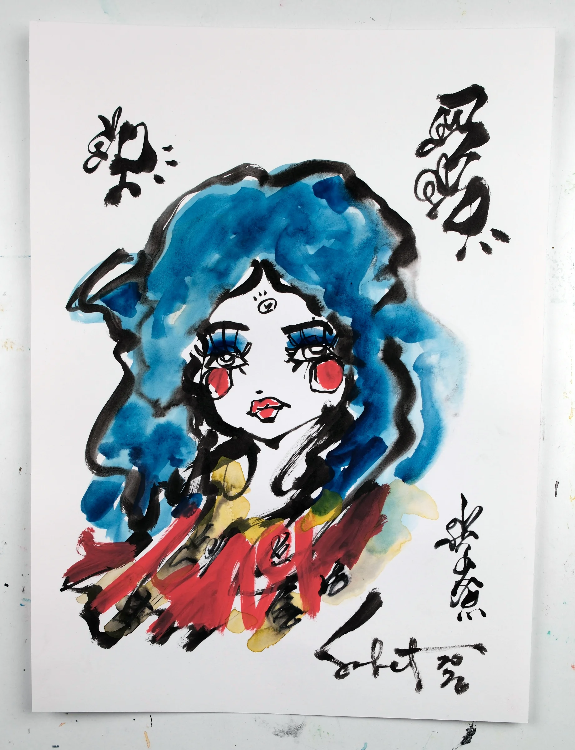 Bluelake 2026 Sabet 9" x 12" original