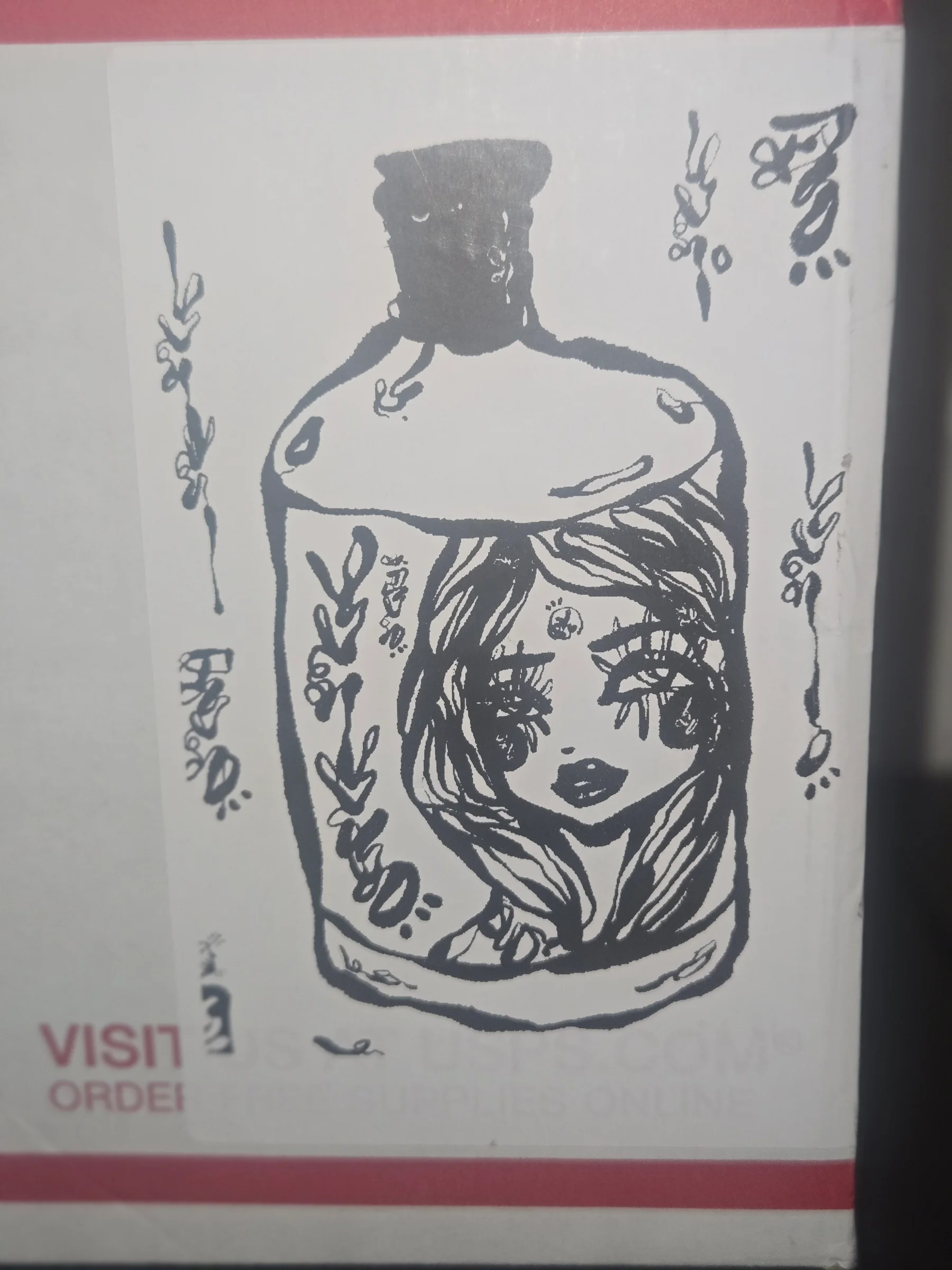 Sake Love USPS Sticker Print