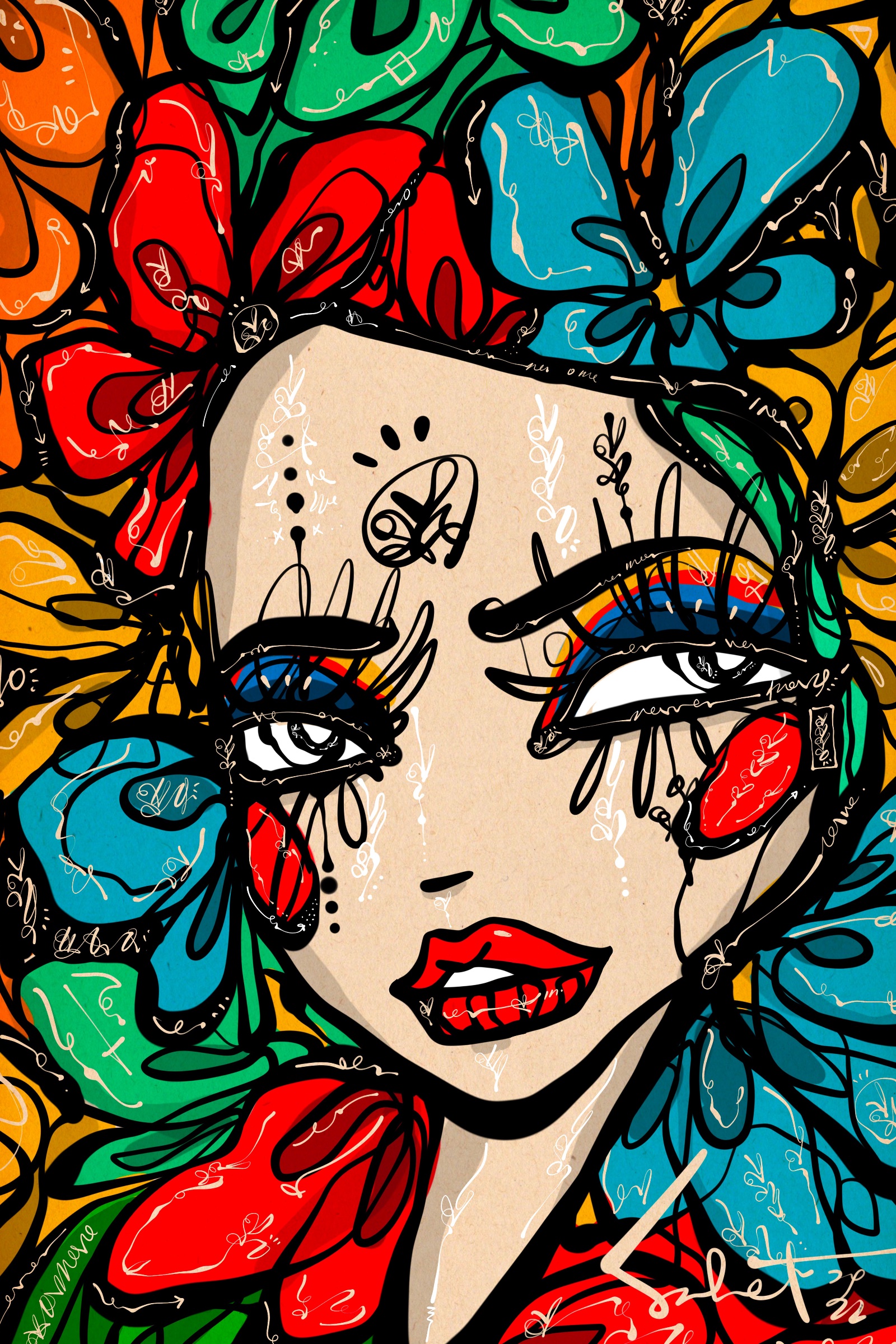 Strawberry shortcake 2026 Sabet 12" x 18" Giclée