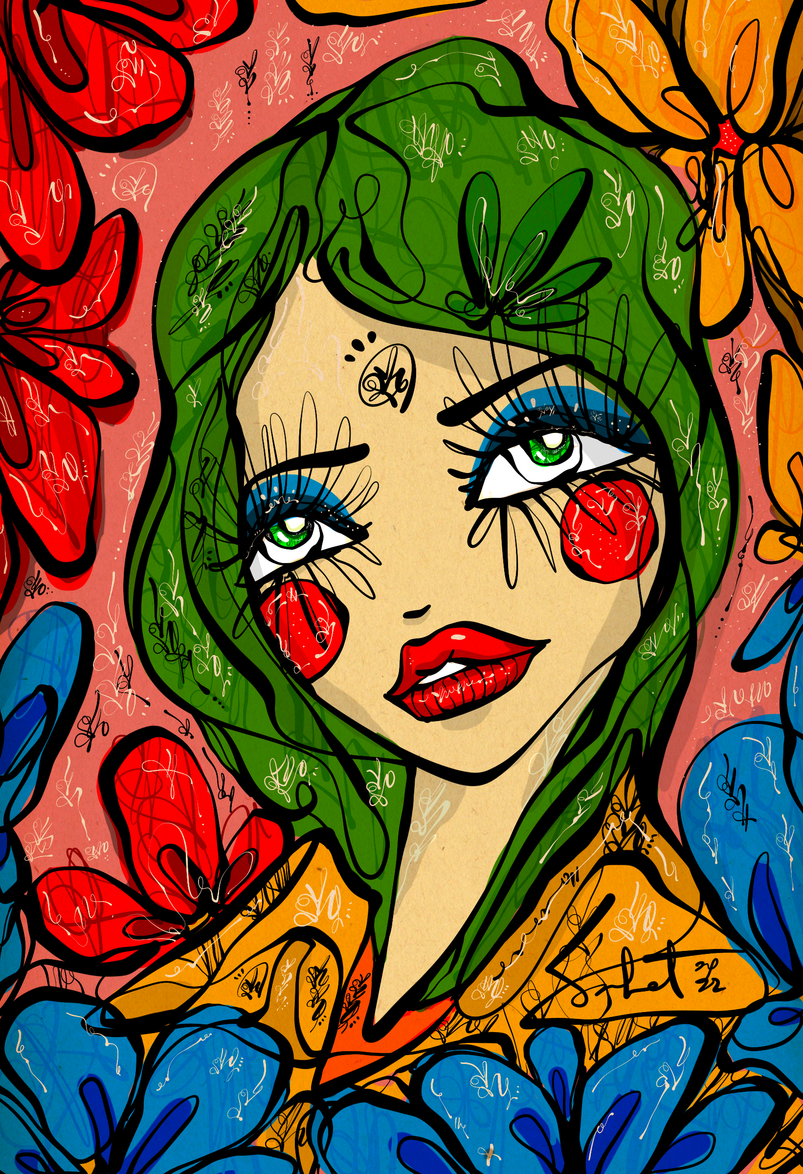 Leafy Dreams 2026 Sabet 12" x 18" Giclée