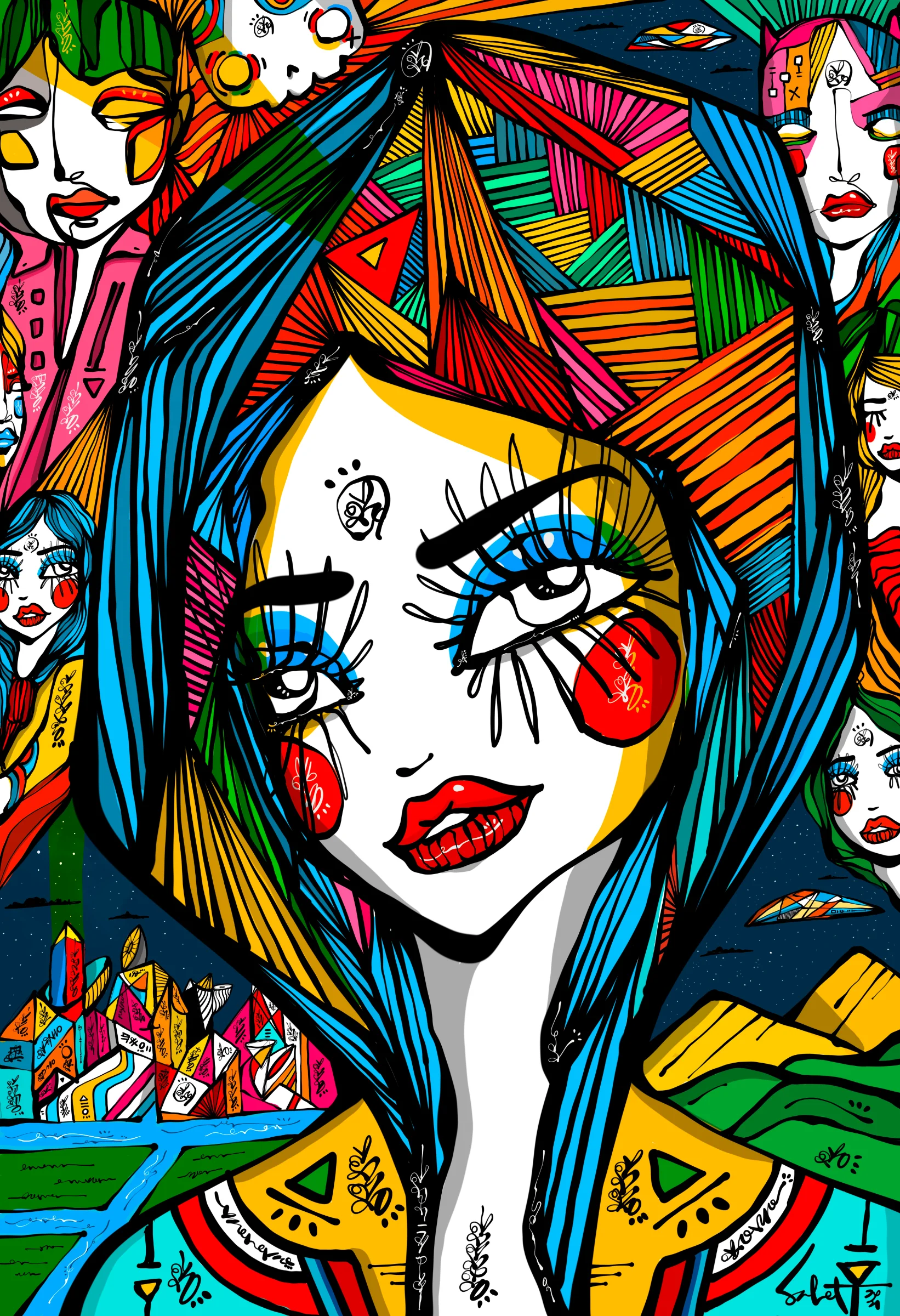 Dreamland 2026 Sabet 12" x 18" Giclée