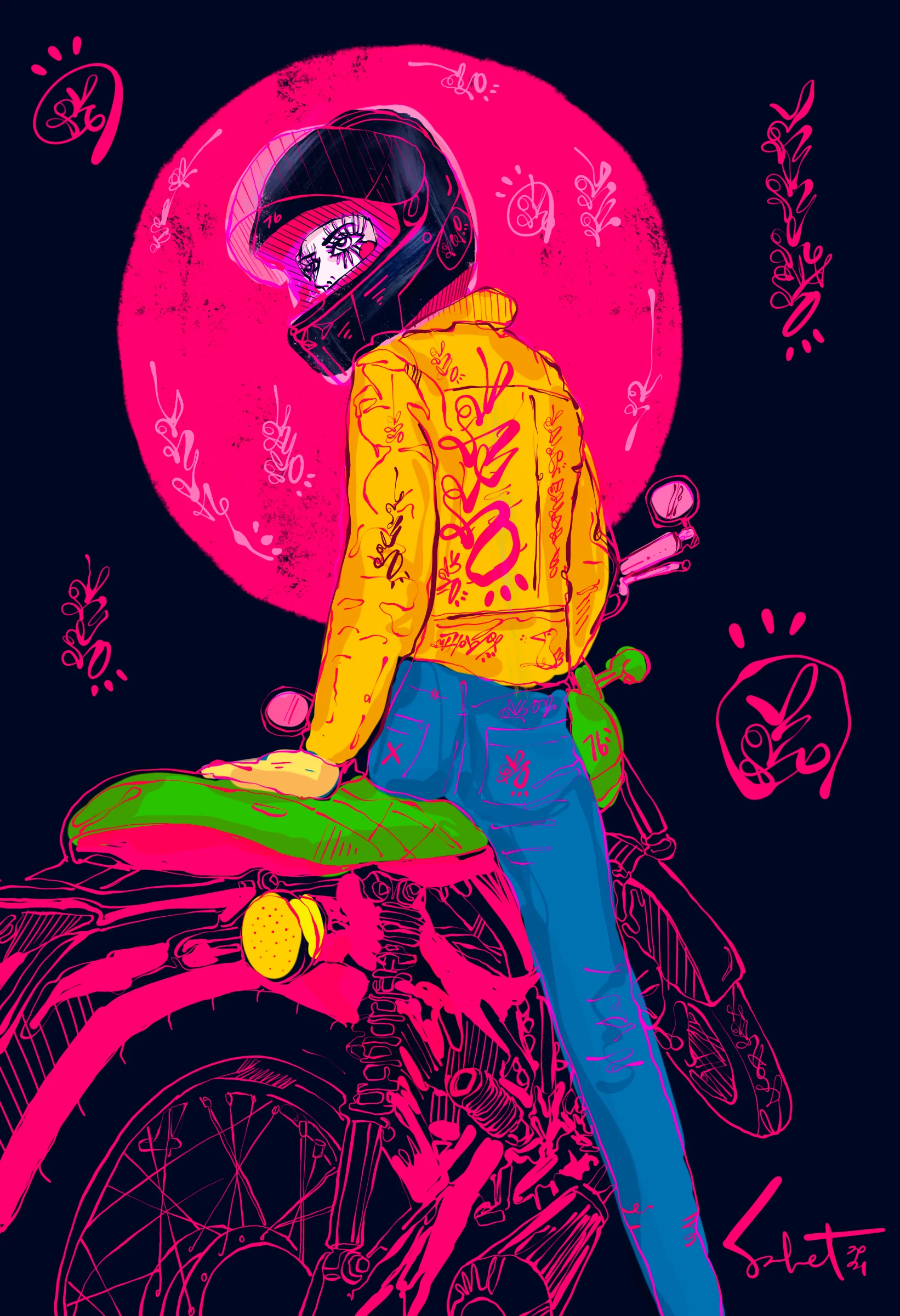 Electric Youth 2026 Sabet 12" x 18" Giclée