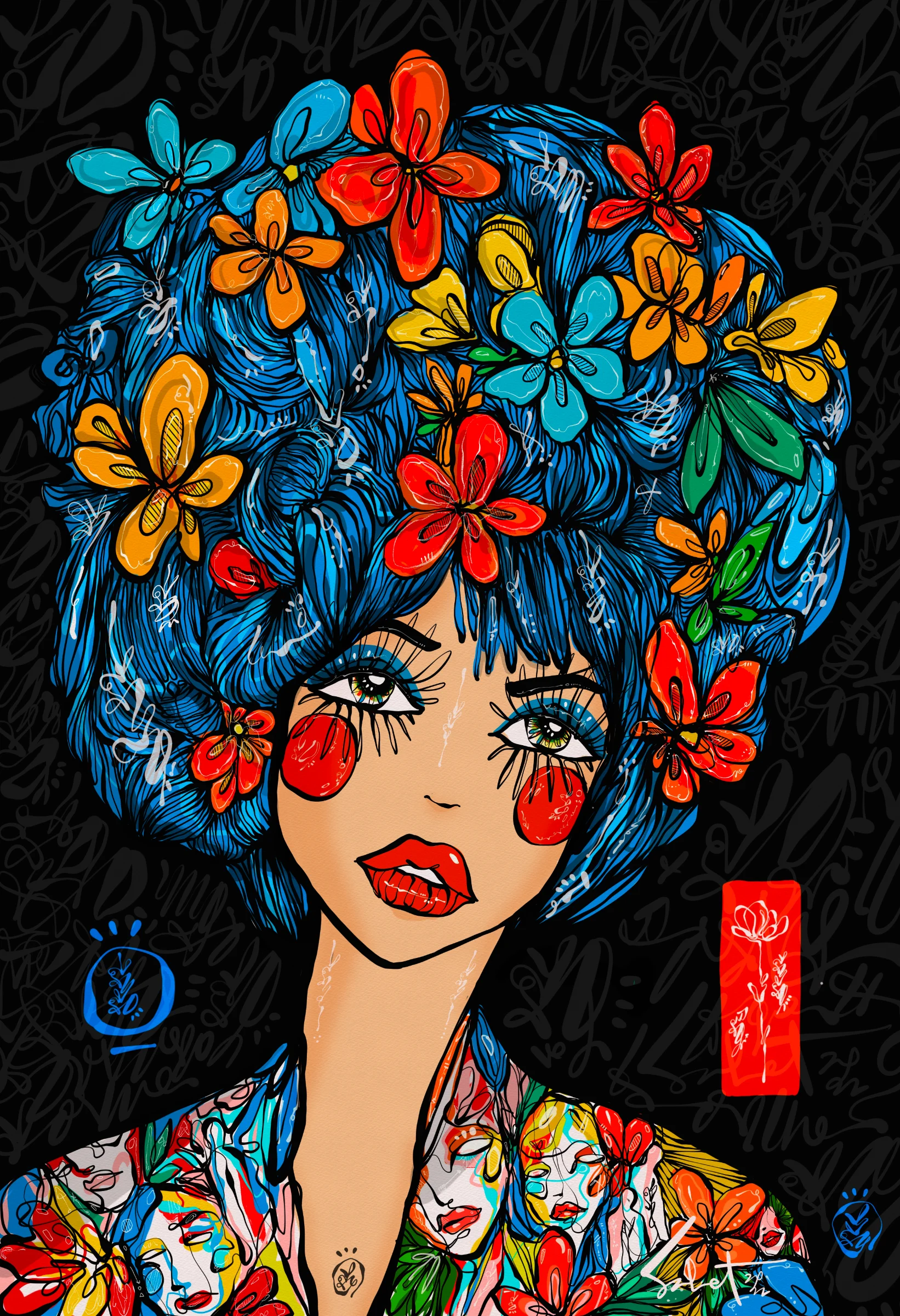 Flora Frequency 2026 Sabet 12" x 18" Gallery Canvas