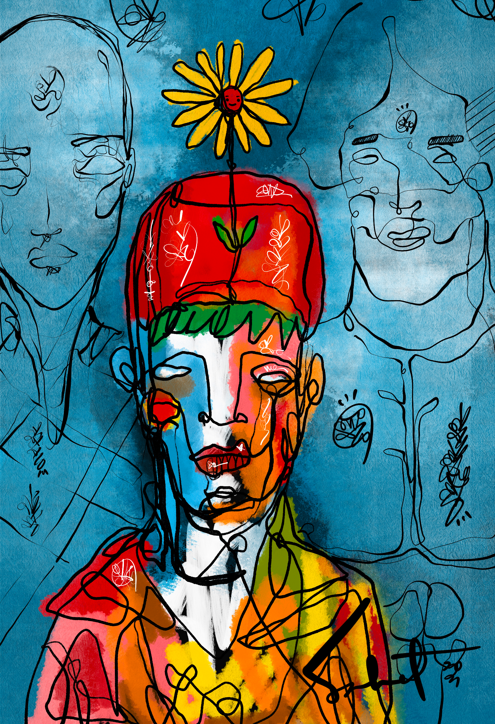 Van Gogh Dreaming 2026 Sabet 12" x 18" Giclée
