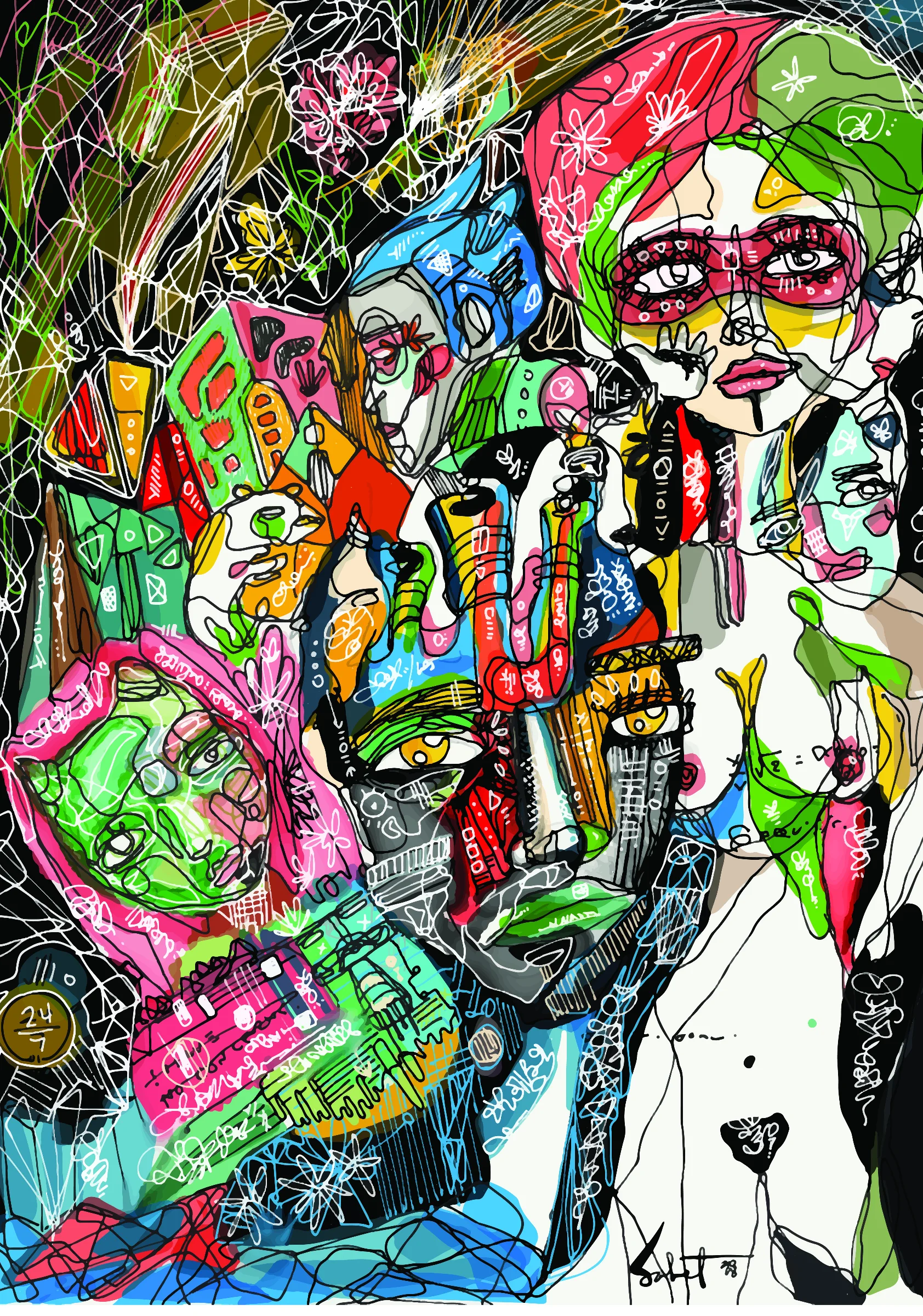 Jump 2026 Sabet 12" x 18" Giclée