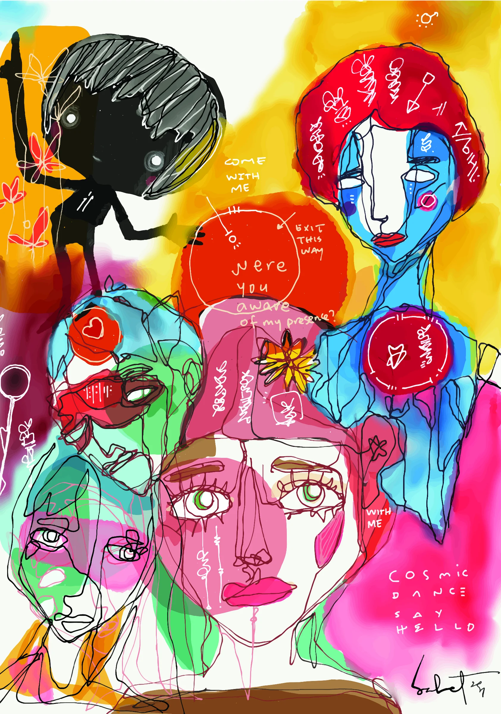 Cosmicdance 2026 Sabet 12" x 18" Giclée